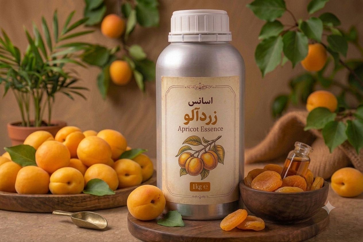 اسانس زردآلو خوراکی برند دالبرگ المان 1 کیلوگرم خالص ارسال سریع