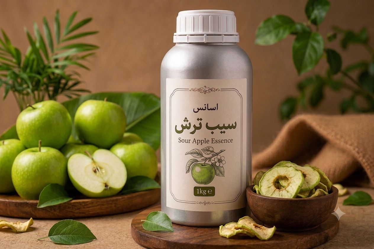 اسانس سیب ترش خوراکی برند دالبرگ المان 1 کیلوگرم خالص ارسال سریع